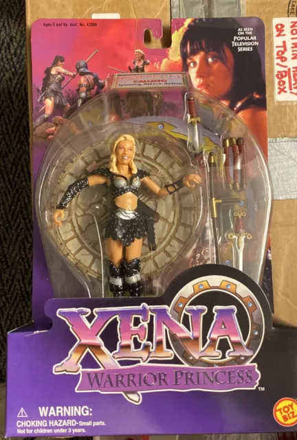 VTG 1998 Toy Biz Xena Warrior Princess Callisto Spinning Attack Action Figure