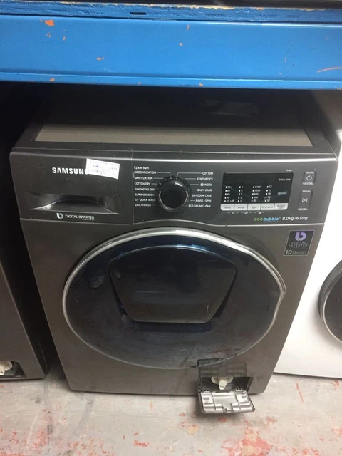 Samsung ecobubble wd80j5a10ax 8 clearance kg washer dryer