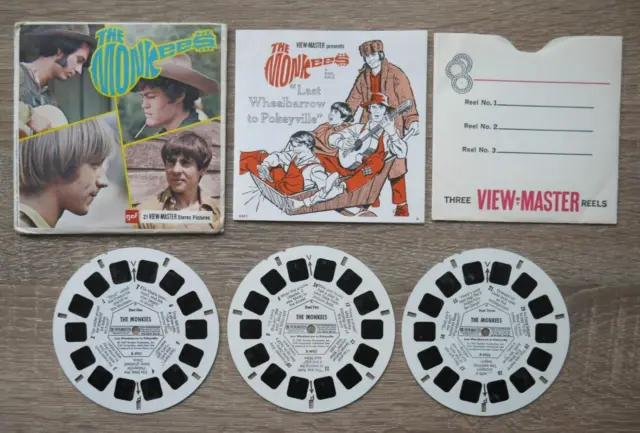The Monkees Viewmaster Reels 1967 Set B493 Very Rare & Complete   O288