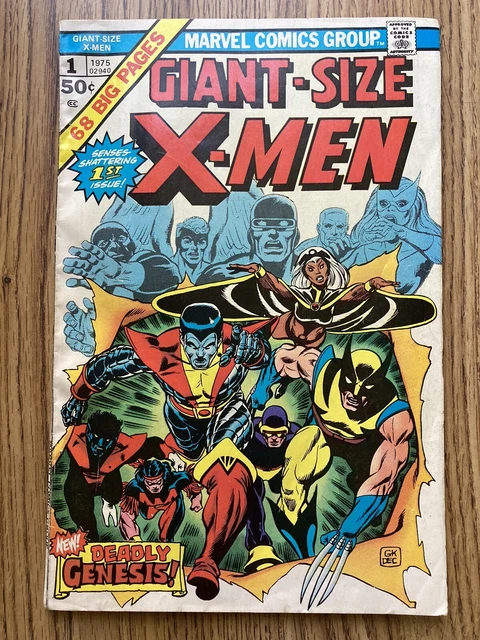 1975 Giant Size No.1 Marvel X-Men Comic 1st Appear Storm,Colossus,Nightcrawler+