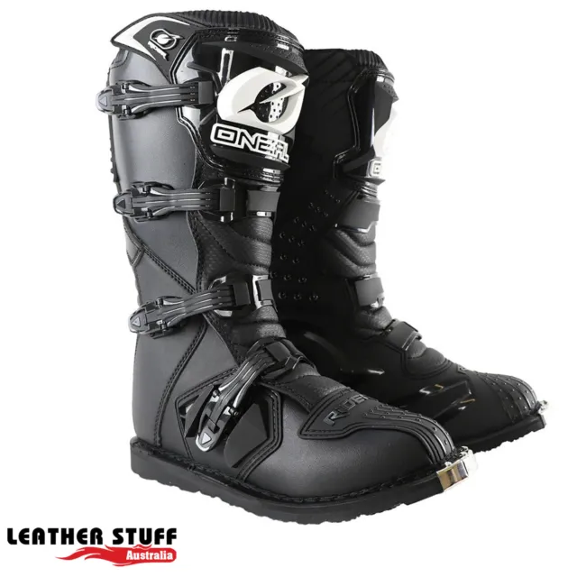 ONeal Rider Adult MX Off Road Boots Black Motocross ATV Quad Racing Dirt Bike