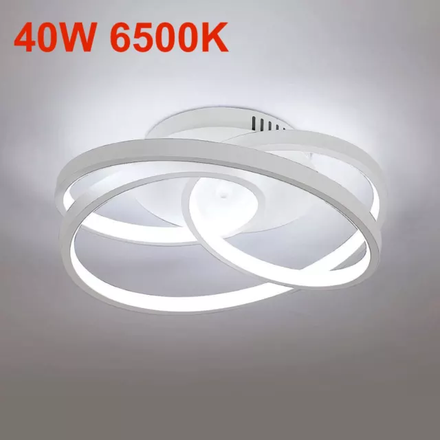 Moderno Plafoniera a LED Lampada rotonda 40W 6500K da Soffitto soggiorno Cucina