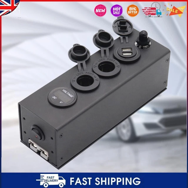 CAR BATTERY CHARGER 12/24V Car Power Box Switch Control Onboard