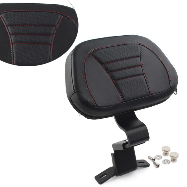 Pad schienale pilota anteriore nero per Harley Touring CVO Road Electra Glide