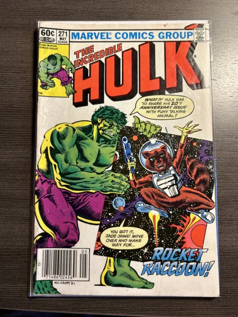 Incredible Hulk 271 1982 2nd app. Rocket Raccoon