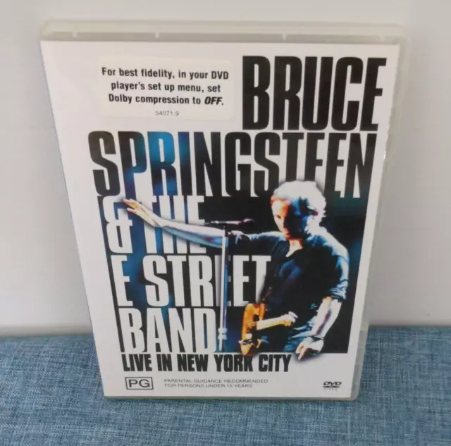 BRUCE SPRINGSTEEN & THE E STREET BAND  live in New York City   ...MUSIC DVD