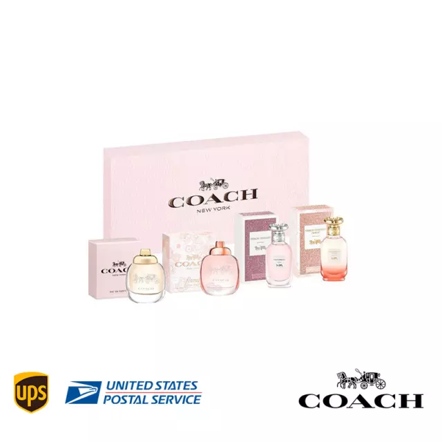 Coach New York 4 Pcs Miniature Gift Set for Women (4.5ml) GiftSet