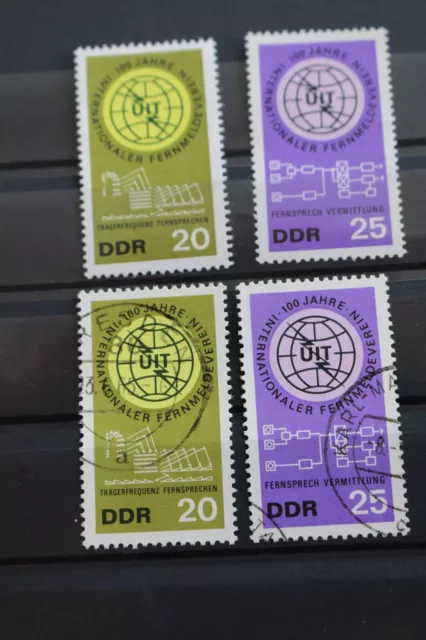 DDR 1965 BRIEFMARKEN "100 Jahre Int. Fernmeldeunion", postfrisch/gestempelt, 687