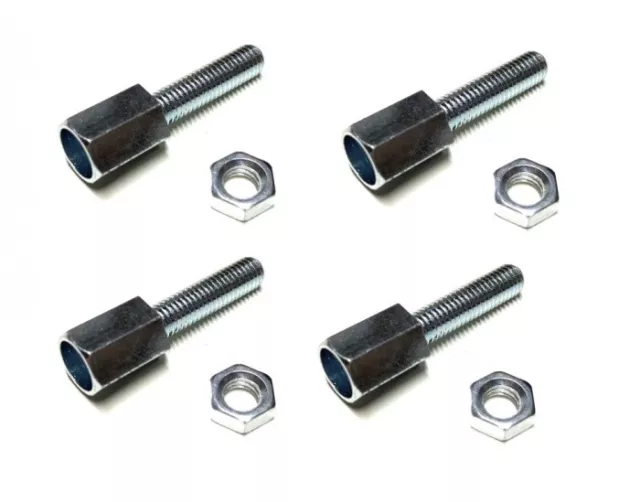 4x Zug Stellschraube Einstellschraube M5 x 20mm für Bowdenzug Kupplungszug