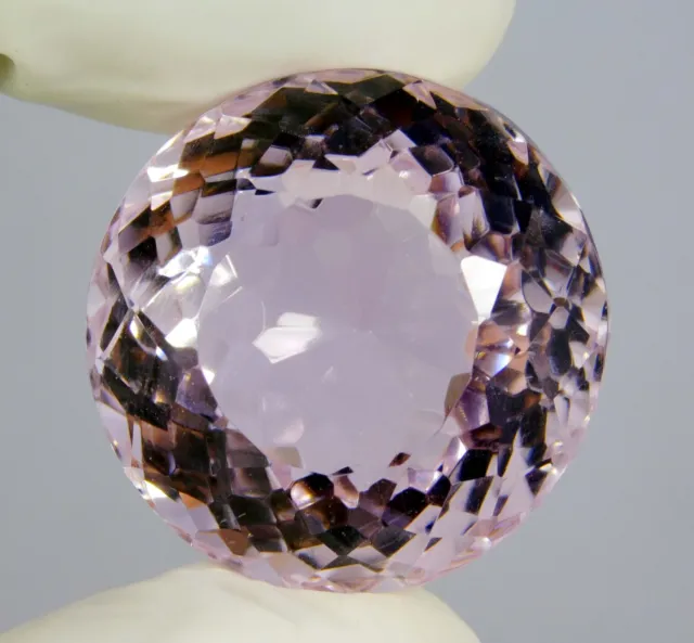 Certified 88.30 Ct Natural Pink Kunzite Round Cut Loose Gemstone