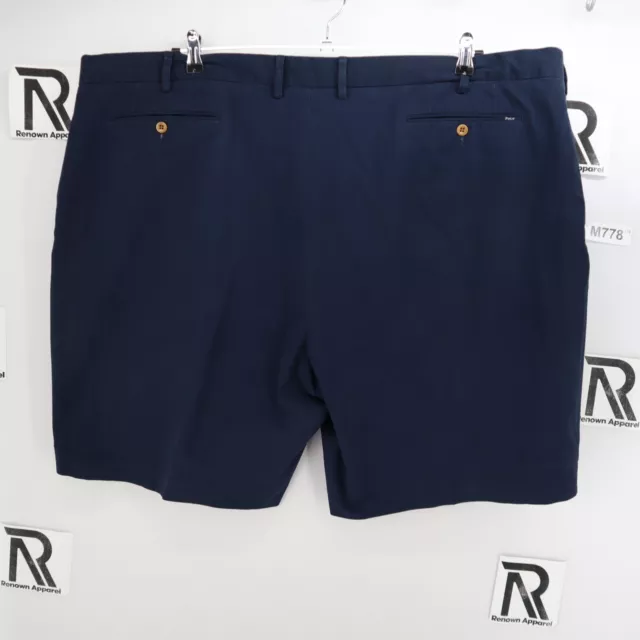 Mens Polo Ralph Lauren Stretch Classic Chino Golf Shorts Size 50 Big 50B Navy 3