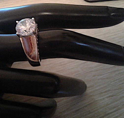 Charles Winston for Bella Luce High Profile Rhodium Ring Sz.8 NWT $121.49