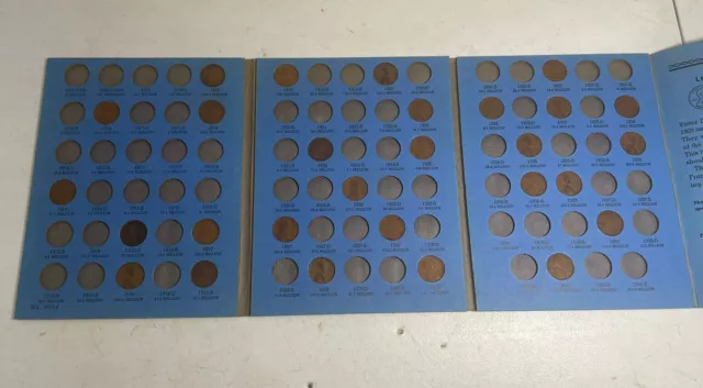 1909 1940 Lincoln Wheat Cent 28 Coin Collection in Whitman 9004 Book 1 Penny Set
