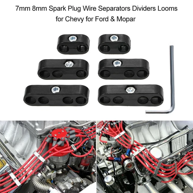 Keep Your Engine Bay Sauber mit 12-teiligem Drahttrenner-Set für 8 Zylinder Fahrzeuge