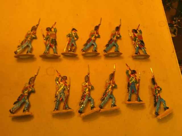 Napoleonic, Austrian Hungarian Grenadier Guards infantry, Lead flats painted, WI