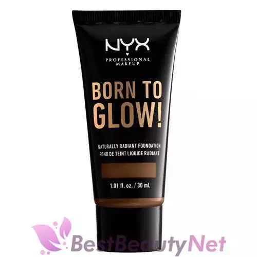 NYX Born To Glow! Naturally Radiant Foundation Cocoa 1.01oz / 30ml