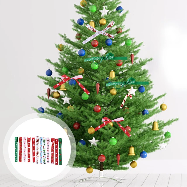 12 Pcs Xmas Decorations Ribbon Christmas Ribbon Present Ribbon Curly