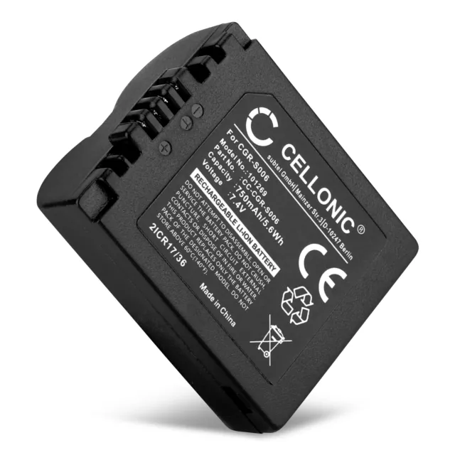 Batterie pour Panasonic Lumix DMC-FZ28 Leica V-LUX 1 750mAh