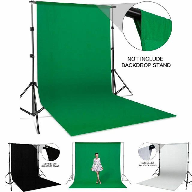 Green Screen Background Chromakey Muslin Backdrop Photo Video Studio PhotoA-uh