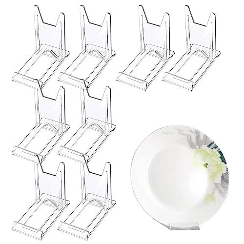 YSTrillion Clair Plastique Chevalets 8 Pièces Réglable Acrylique Chevalet D'a...