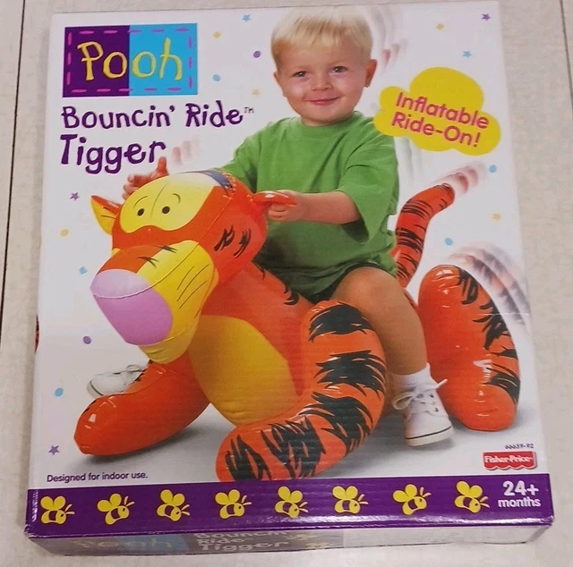 Tigger Inflatable VINTAGE MATTEL WINNIE The Pooh Bouncin’ Ride Tigger Inflatable Toy ...