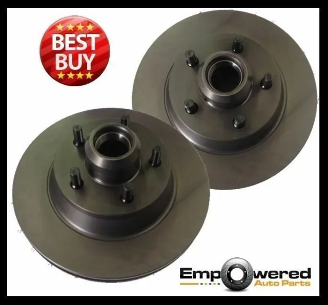 REAR BRAKE DISC ROTORS includes ABS Ring & Bearing for Peugeot 207 9/2006 on