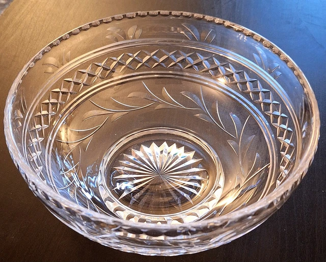 STUART CRYSTAL IMPERIAL FOOTED FRUIT SALAD BOWL 8