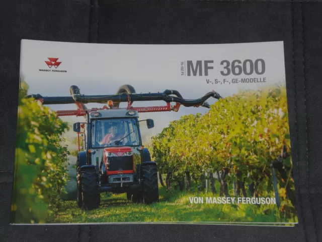 MASSEY FERGUSON MF3600 V-, S-, F-, GE-MODELLE Traktoren Prospekt ( MF 185 )