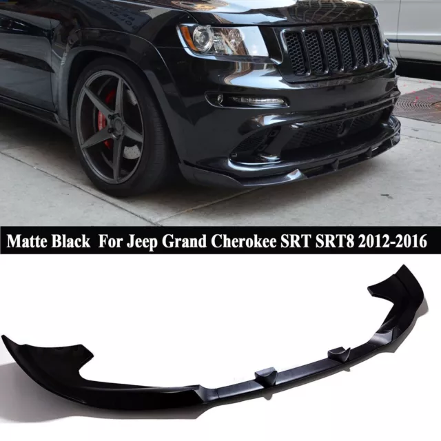 Für Jeep SRT8 SRT 12-2016 Matt Schwarz Front Spoiler Splitter Lippe Stoßstangen