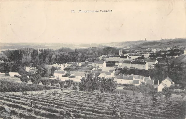Cpa 95 Panorama De Vaureal