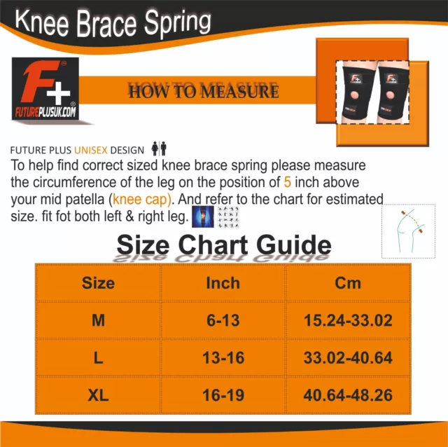 F+ Knee Brace Compression Patella Support Arthritis Pain Relief Sports Straps UK 3