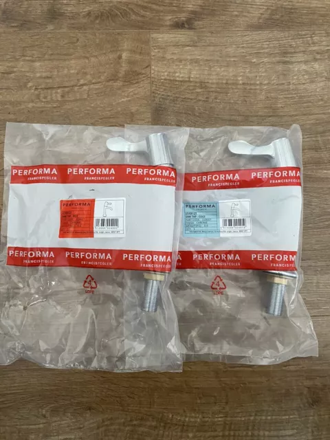 PEGLER PERFORMA Luxury Chrome Plated 1/2" Lever Handle Sink Taps ***2158QT***