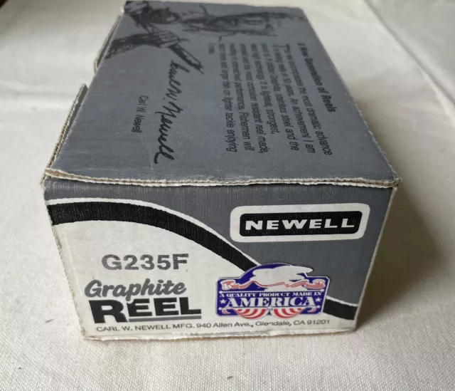 Vintage Newell G235F Fishing Reel Box (Only Box) + Papers