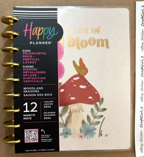 NEW HAPPY PLANNER 2024 "WOODLAND SEASONS" Classic DELUXE VERTICAL