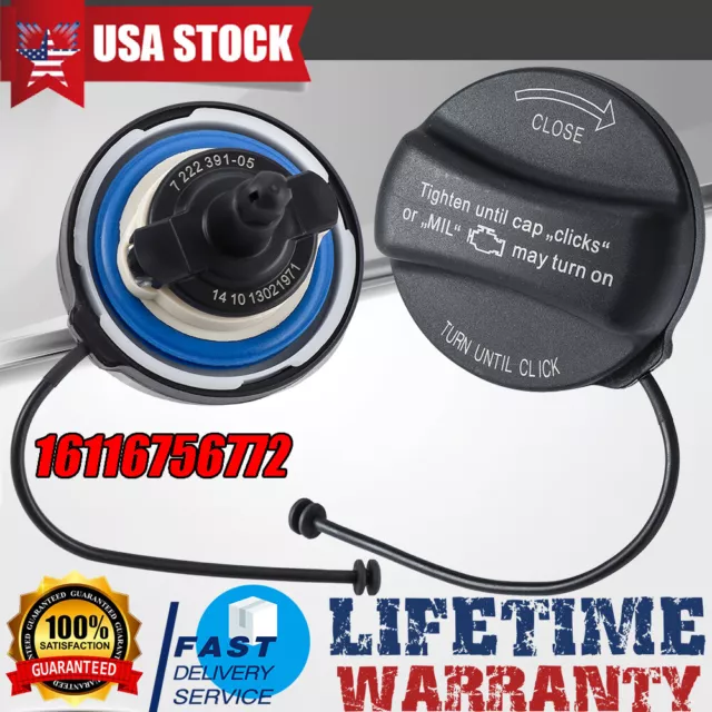 Fuel Gas Tank Filler Cap 16116756772 For BMW E36 E39 E46 E60 E70 E90 MINI Cooper
