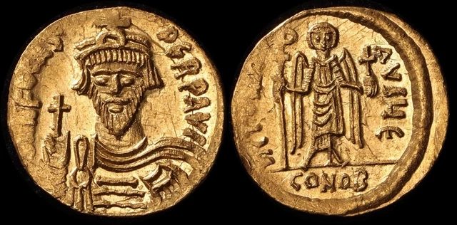 ANCIENT BYZANTINE Phocas 602-610AD AV Solidus (4.42g) Gold Constantinople mint.