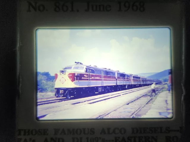Slide VTG RailRoad EL Erie Lackawanna PA-1 No.861 1968 duplicate