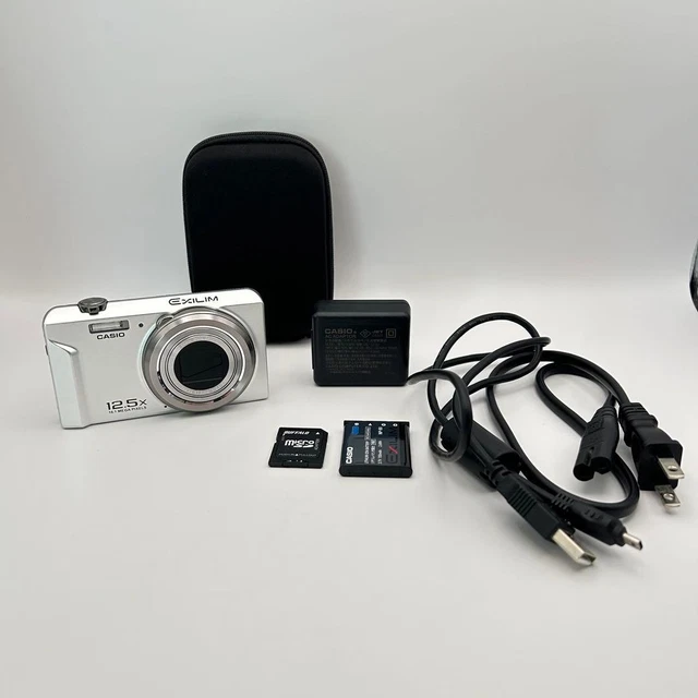 CASIO EXILIM EX-ZS160 シルバー CASIO EXILIM EX-ZS160 Compact Digital Camera Tested Working From