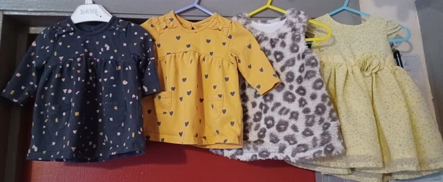 lovely baby girl dresses bundle size 0-3 months