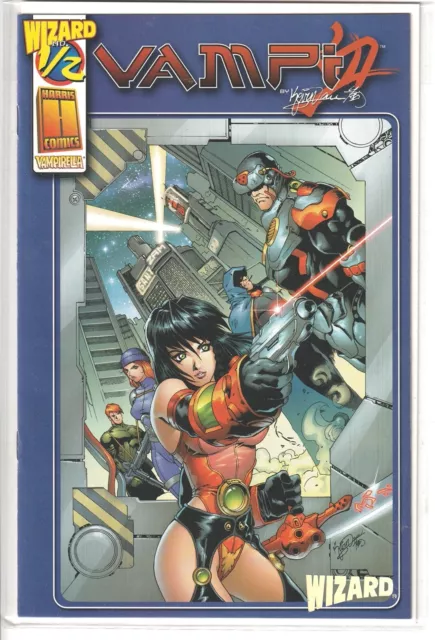 2000 VAMPI #1/2 with COA Harris Comics Wizard Exclusive Near Mint Vampirella