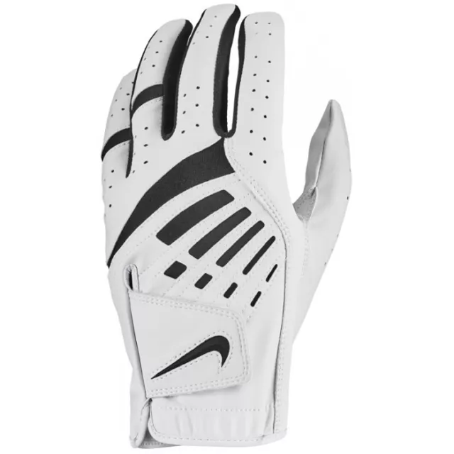 Nike Golf Glove Mens White Dura Feel Left Hand Glove (Right Handed Player)