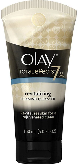 OLAY Total Effects 7 in One Revitalizing Foaming Face Cleanser 5 Oz (Pack of 4)