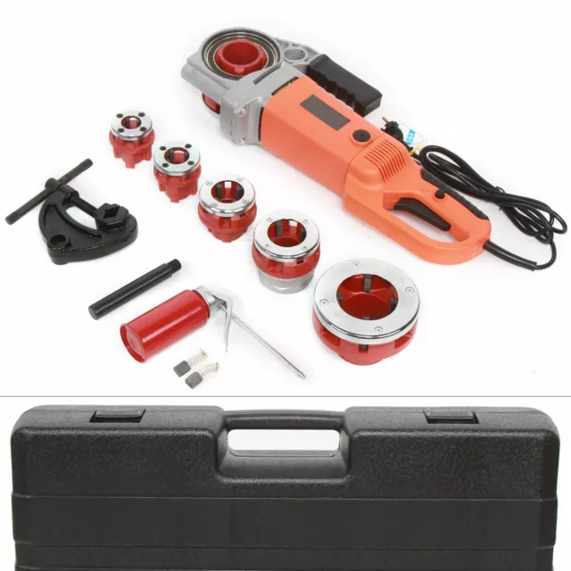 2300W 6 Dies 1/2-2" HD Electric Pipe Cutter Threader Pipe Threading Machine