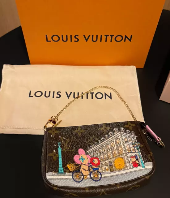 Louis Vuitton 2022 Holidays Vivienne Paris Pink Key Cles Pouch Pochette  M81639