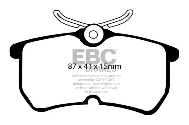 EBC UD886 - Pour 13 + Ford Fiesta 1.6 Turbo St Ultimax2 Plaquette Frein Arrière