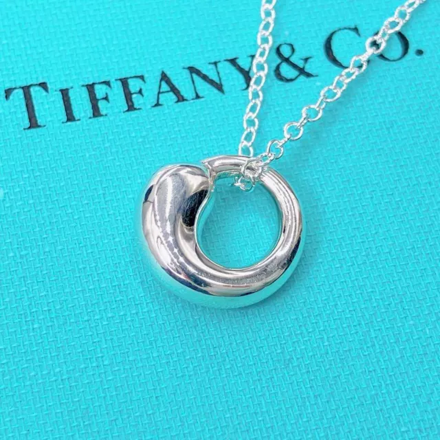 Tiffany & Co Necklace Eternal Circle Elsa Peretti Sterling Silver 925 Pendant