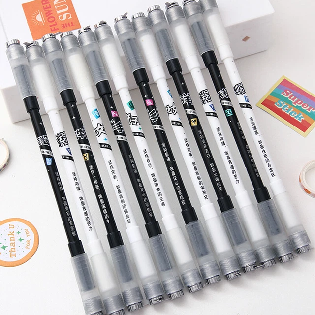 12 Constellazioni rotanti a LED Flash Gel Pen Student Learning Stationery Pen Pe