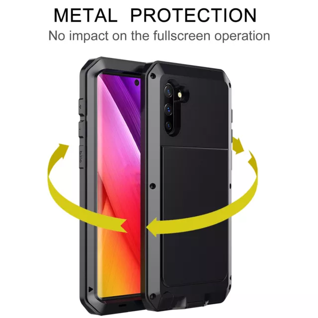Metal Aluminum Heavy Duty Case Cover for Samsung S21+/S20 Note 10 Plus S10 S9 S8