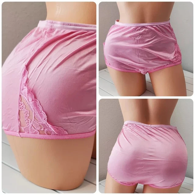 Mutandine nonna Vanity Fair pizzo Nouveau nylon lucido taglio intero 5 Mutandine nonna Vanity Fair pizzo Nouveau nylon lucido taglio intero 5