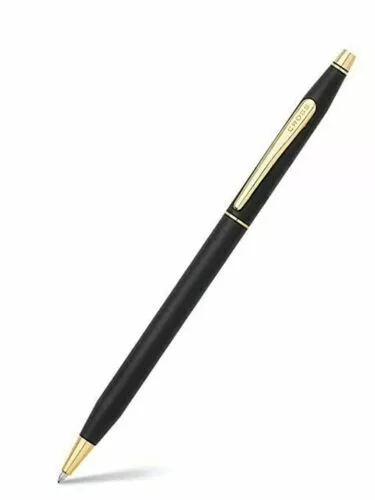 NEW Cross Century Classic Black and 23kt Gold Ballpoint Pen New MENS LADIES Gift